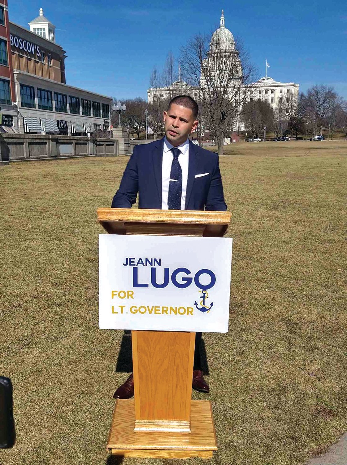 IN THE RUNNING: Lugo announced his bid for LG on Feb. 21.